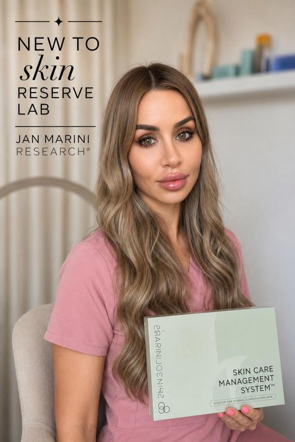 New to Skin Reserve Lab: Jan Marini Research, shown with the Skin Care Management System starter kit.